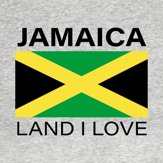 Jamaica Land I Love Jamaican Flag Shirt by mccreative